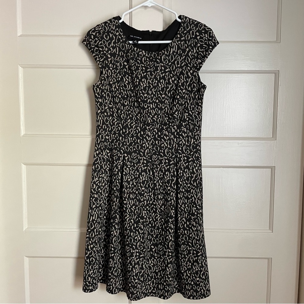 Leopard Print Dress I.N. Studio Size Medium